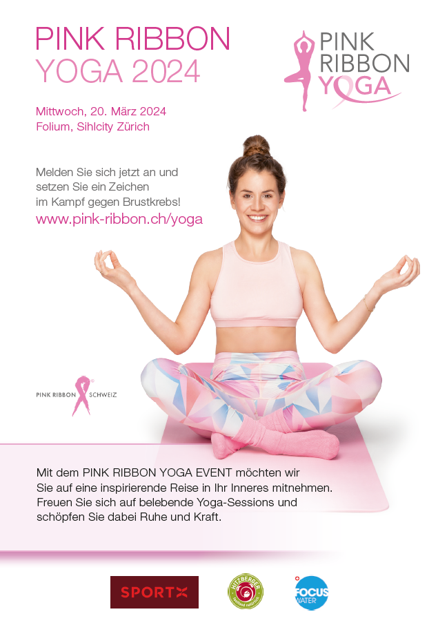 Flyer Pink Ribbon Yoga 2024